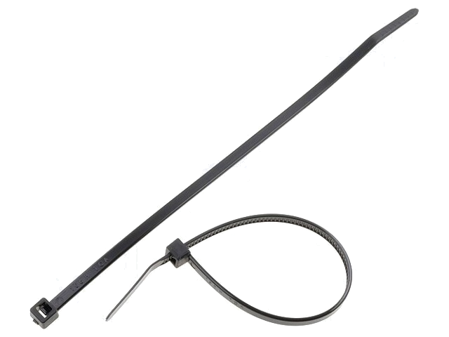 Kabelbinder; L: 150mm; W: 3,5mm; polyamide; 135N; zwart; Ømax: 35mm