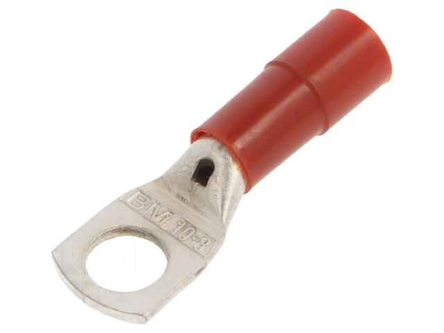Uiteinde: buis; M8; Ø: 8,5mm; 10mm2; klemmen; voor draad; geïsoleerd