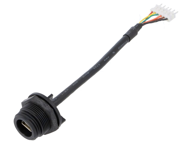 Contact; USB AB mini; USB AB mini-aansluiting,stekker 6pin