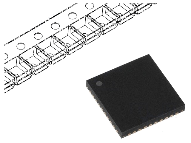 IC: microcontroller; VQFN40; Interface: I2C,JTAG,SPI,UART; Cmp: 1