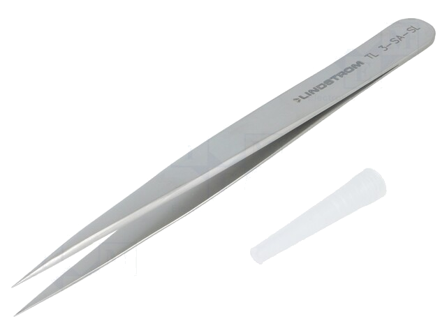 Pincet; 120mm; Bladen: smal; De vorm van de punt: scherp