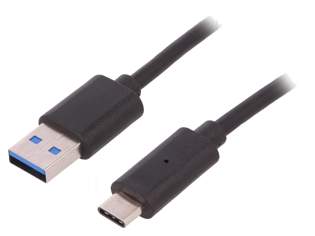 Kabel; USB 3.0; USB-A-stekker,USB-C-stekker; 1,5m