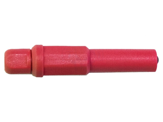 Stekker; banaanstekker 4mm; 20A; 1kV; rood; geïsoleerd; vernikkeld