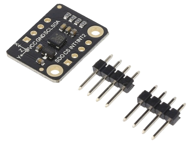 Sensor: Versnellingsmeter; 3,3VDC; I2C,SPI; LIS331HH; ±6,±12,±24g