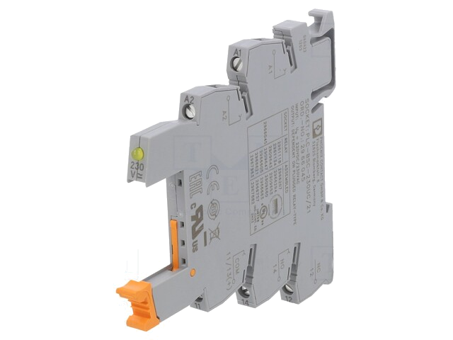 Socket; op DIN-rail