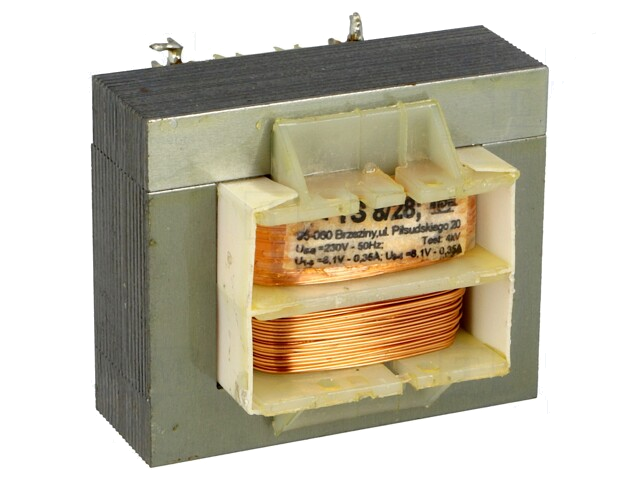 Transformator: netwerk; 8VA; 230VAC; 8,1V; 8,1V; 350mA; 350mA; IP00