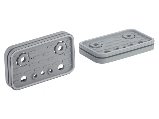 Zuigplaat voor vacu�mblok; 125x75x17,7mm