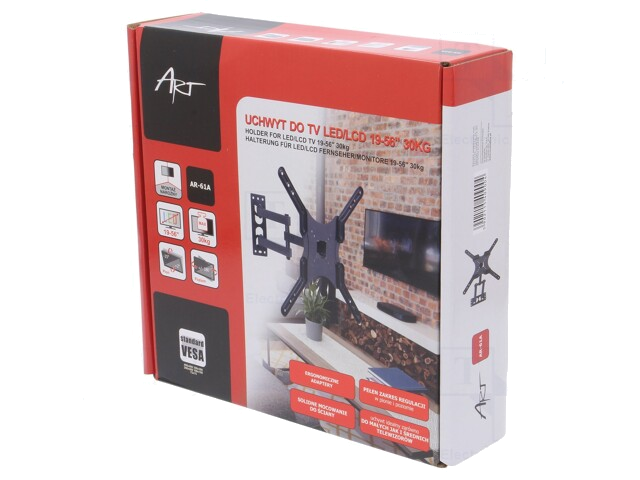 LCD/LED-houder; kipbaar; 400x400mm