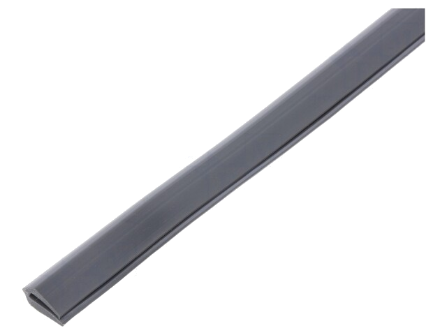 Randbescherming; PVC; L: 10m; grijs; H: 8mm; W: 4,5mm; -30÷70°C