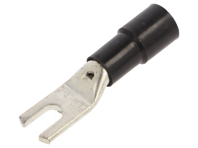 Uiteinde: vork; M5; Ø: 5,3mm; 16mm2; klemmen; voor draad; geïsoleerd