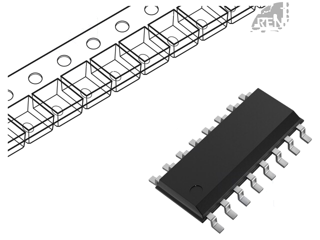 IC: digitaal; contact bounce eliminator,hex; Ch: 1; CMOS; 3÷18VDC