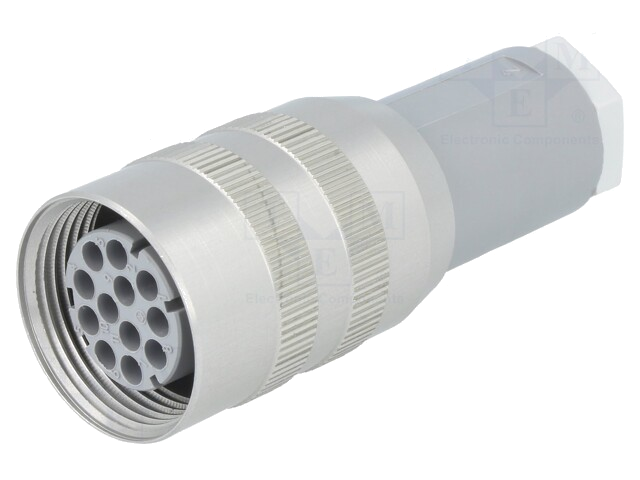 Connector: DIN 43651; stekker; NR; vrouwelijk; PIN: 12; contactloos
