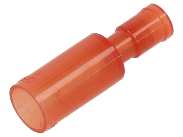 Connector: rond; mannelijk; Ø: 4mm; 0,75÷1,25mm2; klemmen; rood; 15A