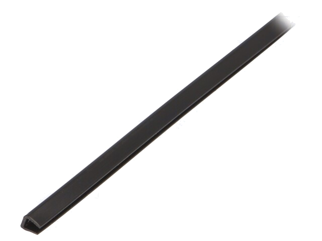 Randbescherming; polyethyleen; L: 30,5m; zwart; H: 4,7mm; W: 4,3mm