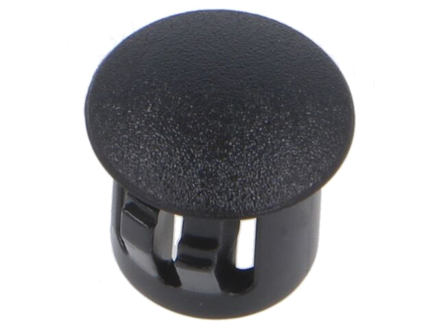 Afsluitdopje; H: 10mm; indrukken,sluiting; Flensdiam: 12mm; zwart