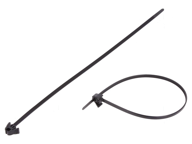 Kabelbinder; L: 305mm; W: 4,7mm; polyamide; 135N; zwart; Ømax: 80mm