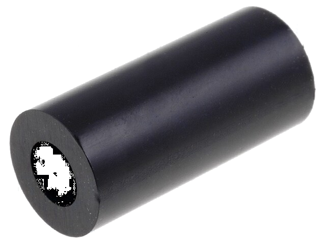Afstandsbus; cilinder; polystyreen; L: 15mm; Øext: 7mm; Øinw: 3,6mm