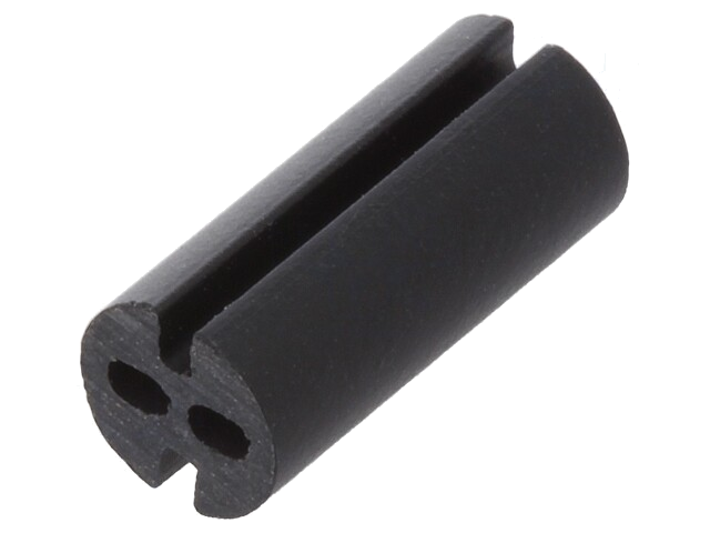 Afstandbus; LED; Øext: 4mm; ØLED: 3mm; L: 9,5mm; zwart; UL94V-0