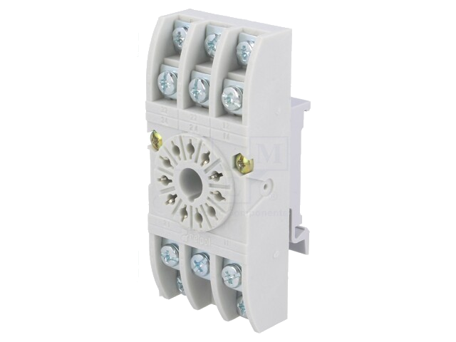 Socket; PIN: 11; 10A; 250VAC; op DIN-rail; schroefklemmen; -40÷70°C