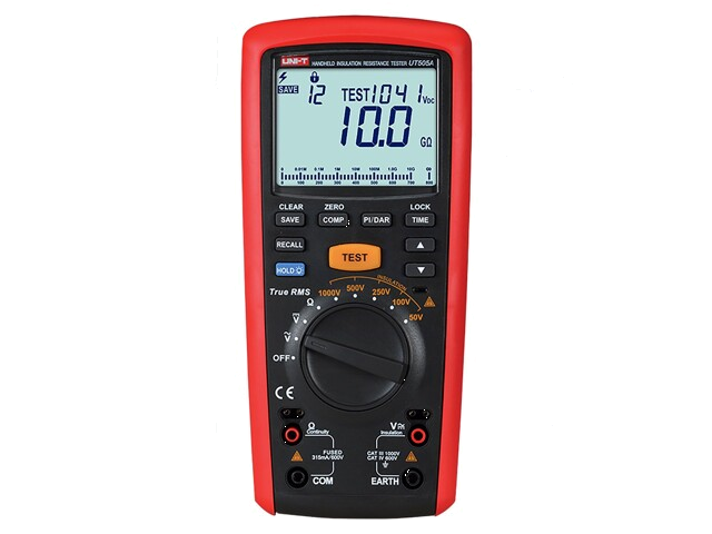 Meter: isolatieweerstand; LCD; (6000); Meetbereik R: 1Ω÷10MΩ
