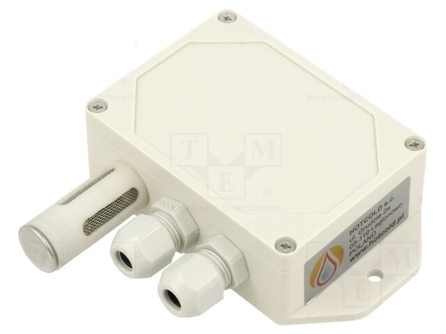 Omvormer: temperatuur en vochtigheid; Bereik: 0÷100% RH; 24VDC