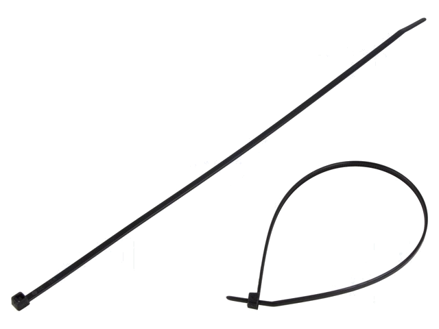 Kabelbinder; L: 260mm; W: 3,3mm; polyamide; 180N; zwart; Ømax: 65mm