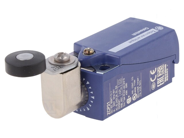 Eindschakelaar; hendel R 33mm, roller van kunststof Ø19mm