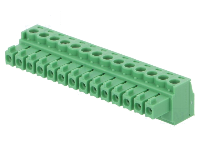Ontkoppelbare terminal strip; 3,81mm; banen: 14; recht; stekker
