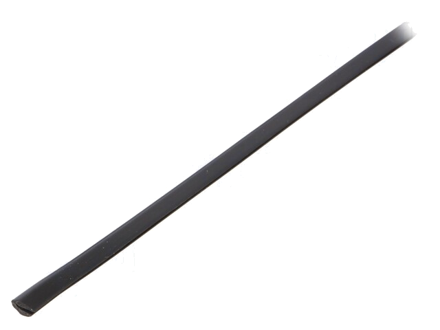 Randbescherming; PVC; L: 10m; zwart; H: 6mm; W: 4mm; -30÷70°C