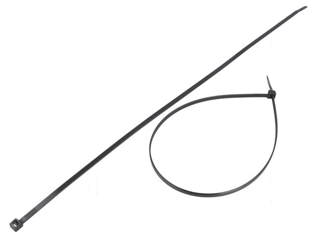 Kabelbinder; L: 400mm; W: 4,8mm; polyamide; 222N; zwart; Ømax: 105mm