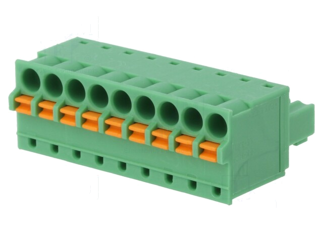 Ontkoppelbare terminal strip; 3,81mm; banen: 9; recht; stekker