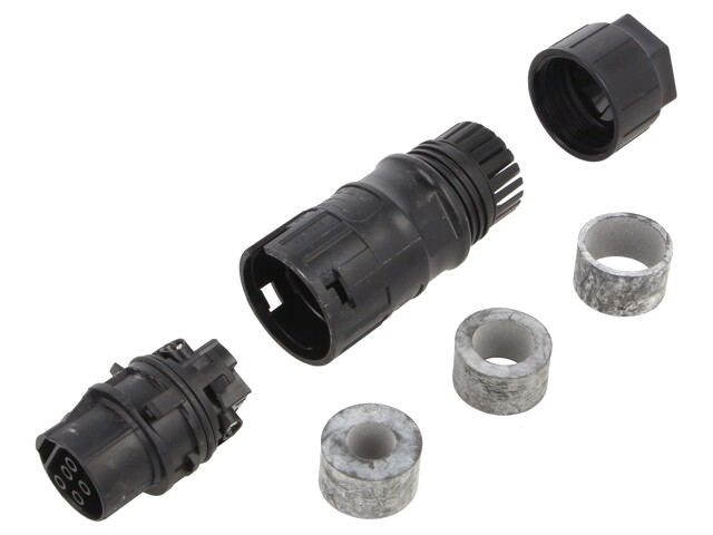 Connector: rond; contact; PRC; vrouwelijk; PIN: 5; vergrendeling