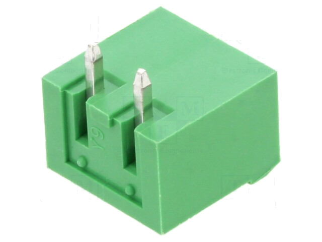 Ontkoppelbare terminal strip; 5mm; banen: 2; hoek van 90 °; THT