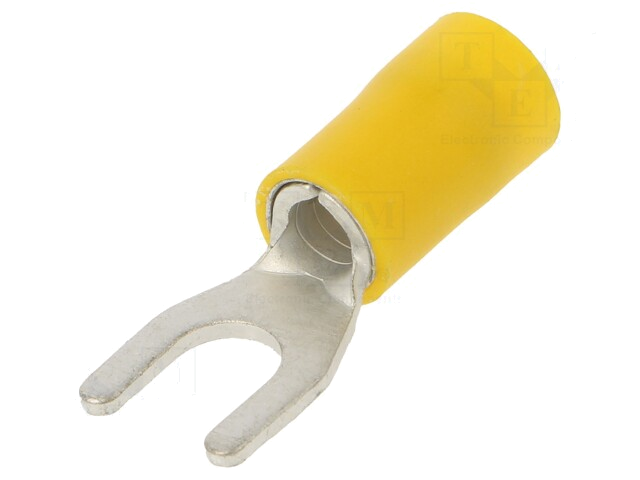 Uiteinde: vork; M5; Ø: 5,3mm; 4÷6mm2; klemmen; voor draad; vertind