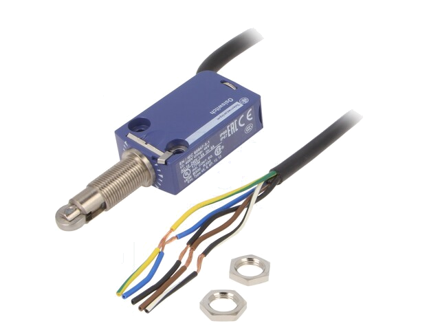 Eindschakelaar; NO + NC; 6A; max.250VAC; max.250VDC; kabel 3m