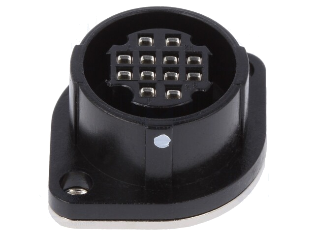 Connector: rond; contact; RP17; vrouwelijk; PIN: 12; push-pull; 2A