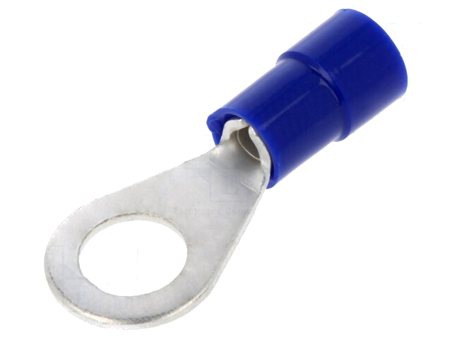 Uiteinde: oog; M6; Ø: 6,2mm; 1,5÷2,5mm2; klemmen; voor draad; blauw